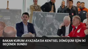 Bakan Kurum Ayazağa’da Kentsel Dönüşüm İçin İki Seçenek Sundu