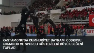 Kastamonu'da Cumhuriyet Bayramı Coşkusu: Komando ve Sporcu Gösterileri Büyük Beğeni Topladı