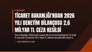 Ticaret Bakanlığı’ndan 2026 Yılı Denetim Bilançosu 2,6 Milyar TL Ceza Kesildi