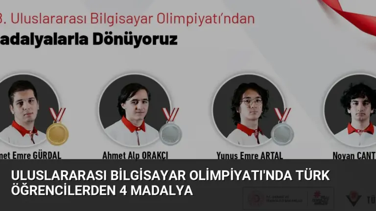 Uluslararası Bilgisayar Olimpiyatı’nda Türk Öğrencilerden 4 Madalya